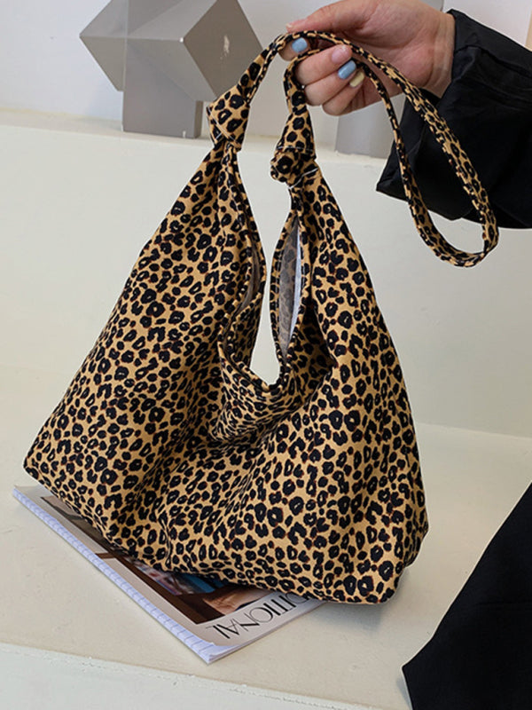 New leopard print shoulder bag