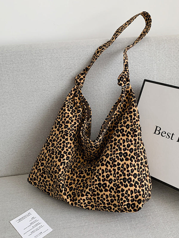 New leopard print shoulder bag