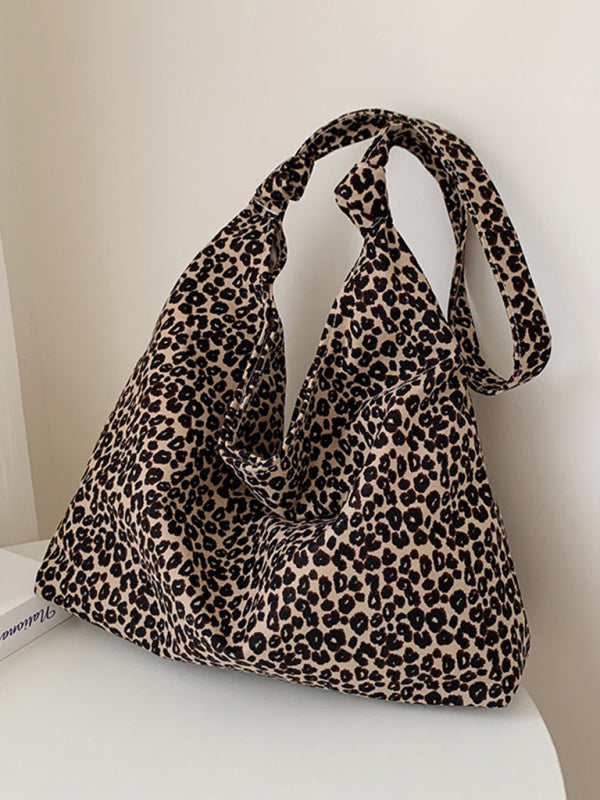 New leopard print shoulder bag