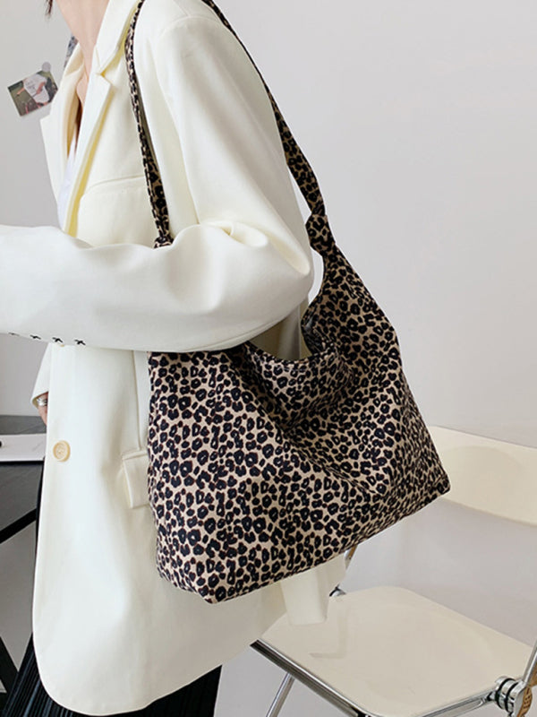New leopard print shoulder bag