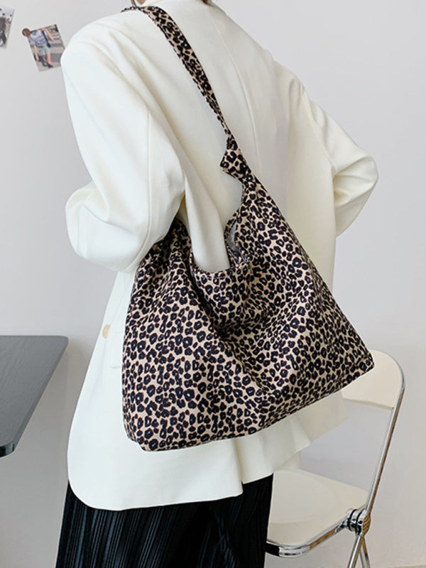 New leopard print shoulder bag