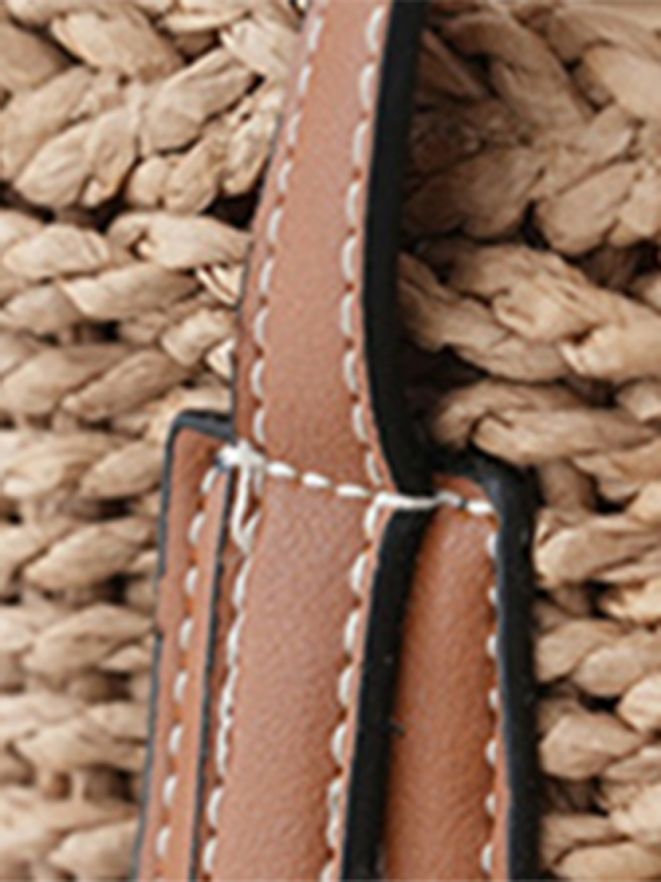 New single shoulder straw bag