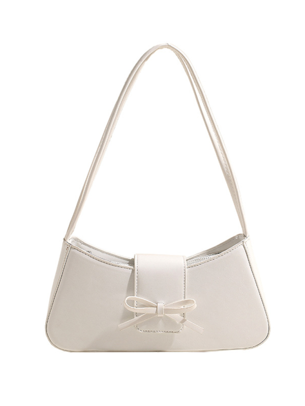 Bowknot underarm shoulder bag small square handbag
