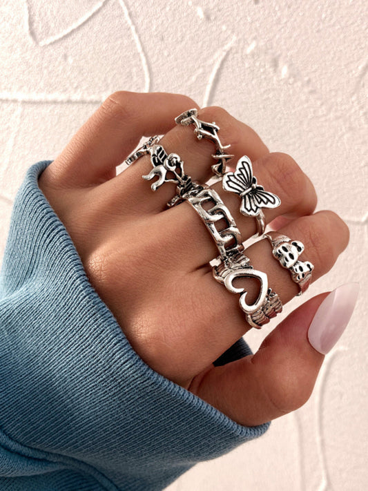 Card Ring Vintage Spade Ring