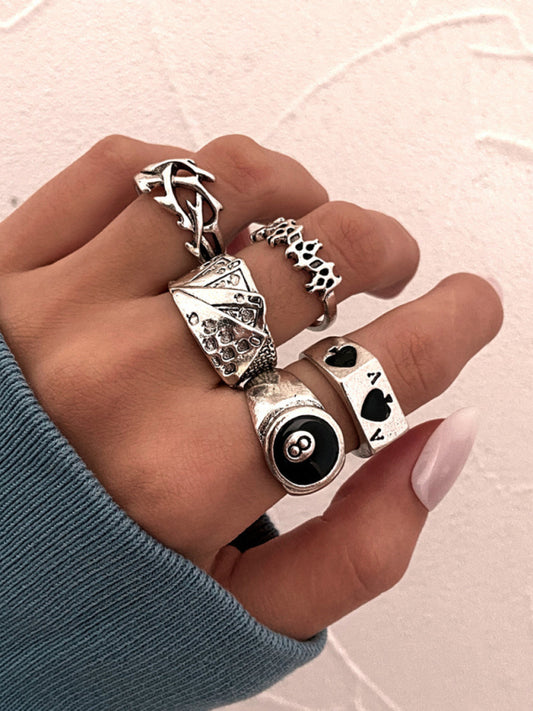 Card Ring Vintage Spade Ring