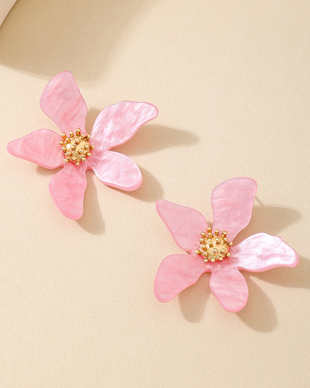 Fashionable flower earrings