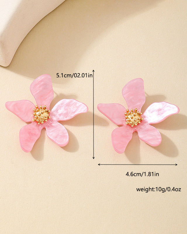 Fashionable flower earrings