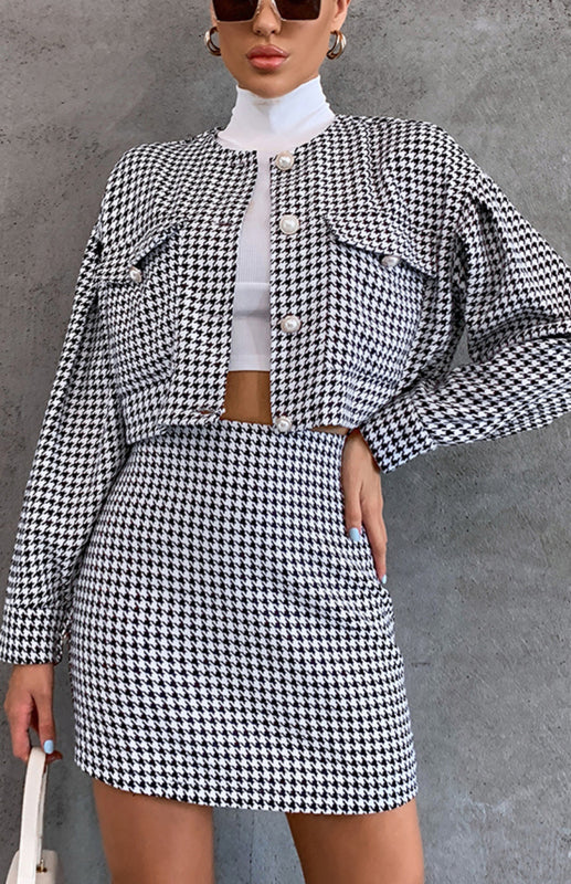 High Waist Pack Hip Two Piece Set