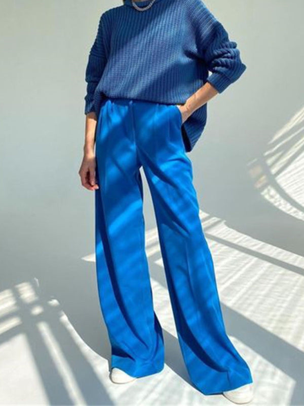 Slim Straight Suit Pants