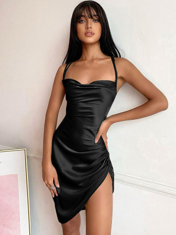 Sexy High Waist Strap Split Dress