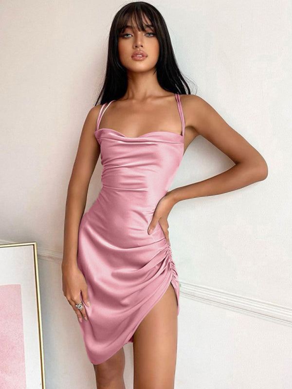 Sexy High Waist Strap Split Dress