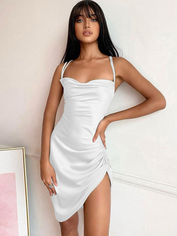 Sexy High Waist Strap Split Dress