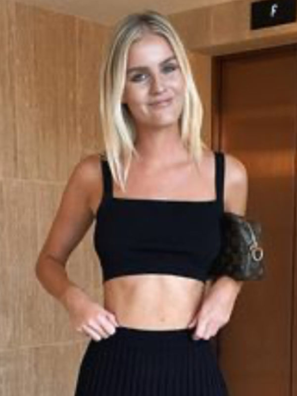 Elegant Knitted Camisole Sleeveless Set