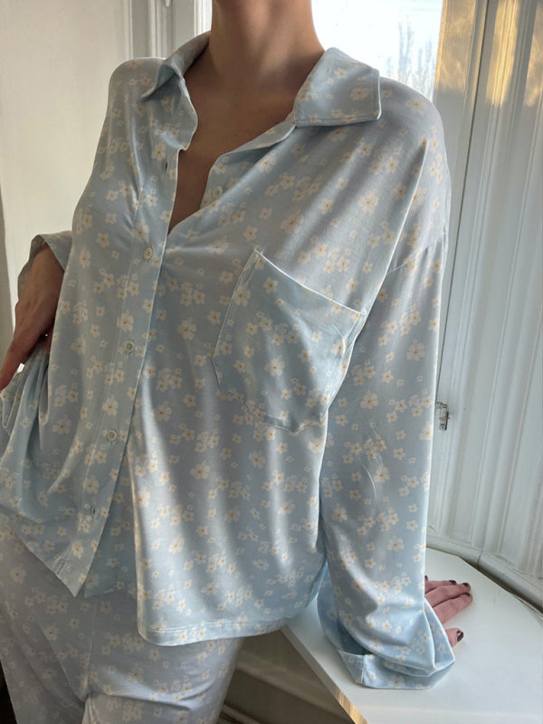 New long sleeved printed pajamas