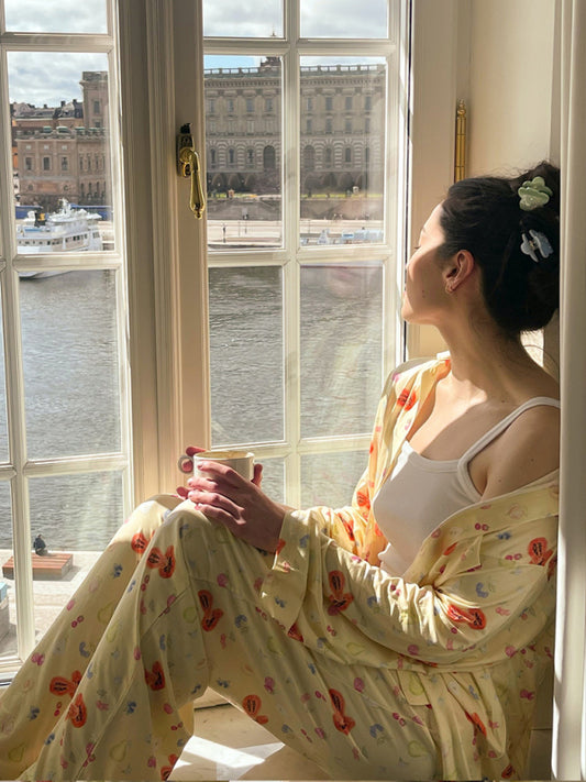 New long sleeved printed pajamas