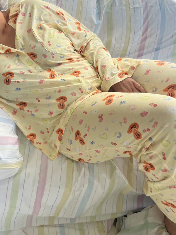 New long sleeved printed pajamas