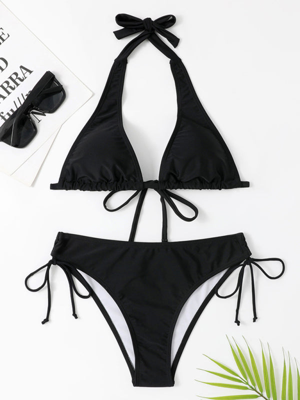 Women's Stylish Self Design Knit Bikini
