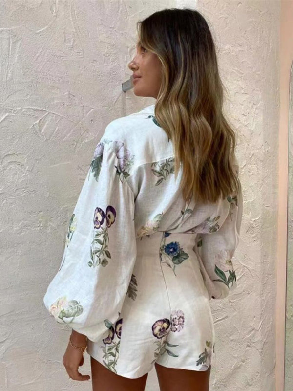 Chic Floral Two-Piece Outfit