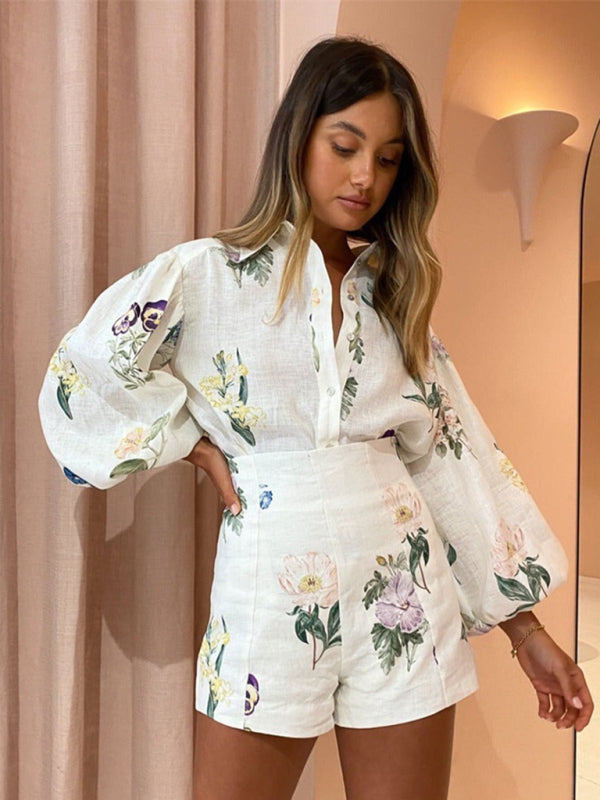 Chic Floral Two-Piece Outfit