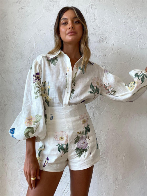 Chic Floral Two-Piece Outfit