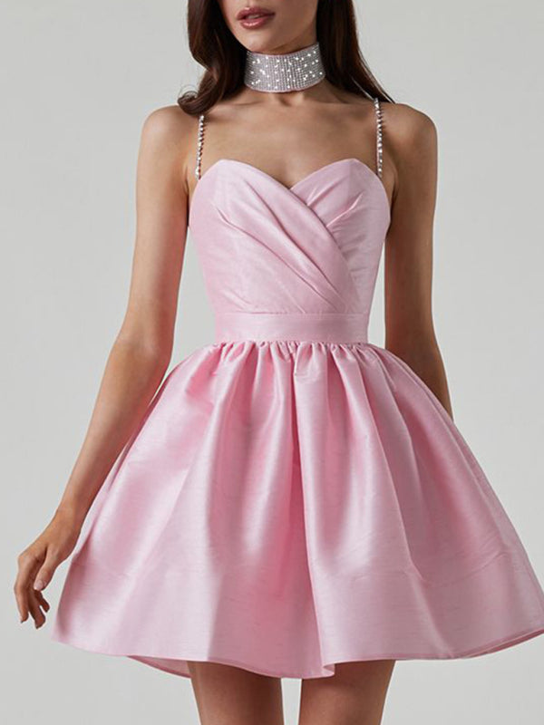 Elegant Suspender Dress