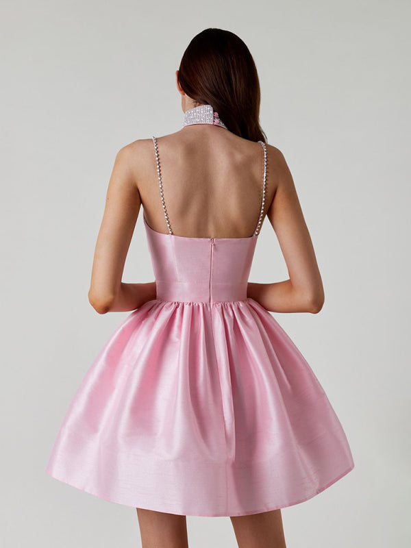 Elegant Suspender Dress