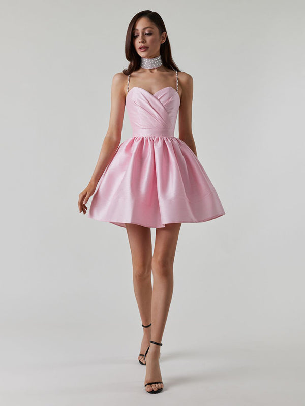 Elegant Suspender Dress