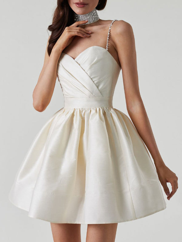 Elegant Suspender Dress