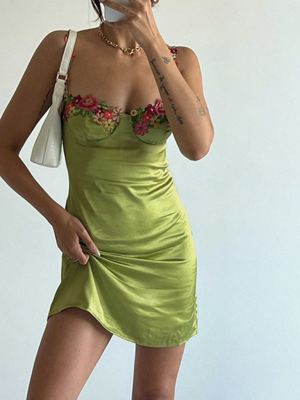Sexy embroidered dress