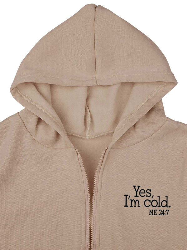 Women’s Fashion Casual Slogan Tracksuit Set