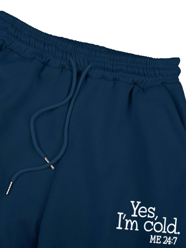 Women’s Fashion Casual Slogan Tracksuit Set