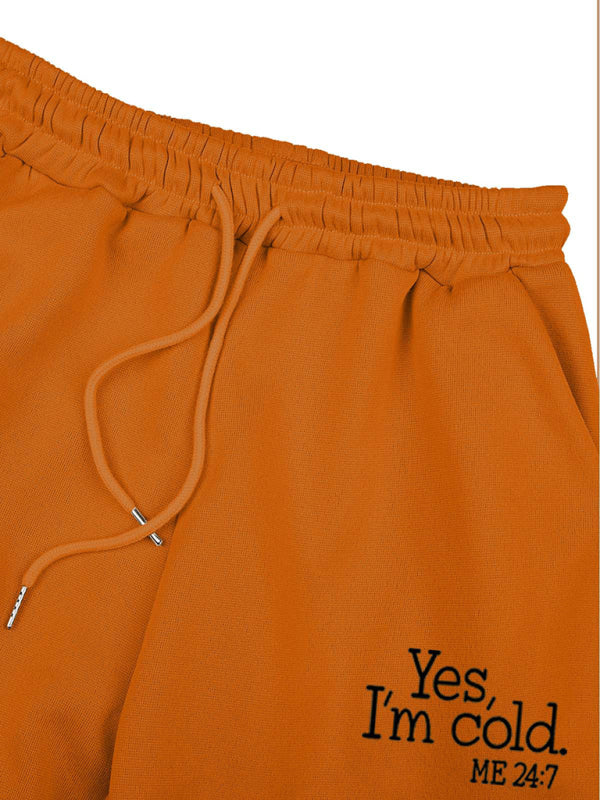 Women’s Fashion Casual Slogan Tracksuit Set