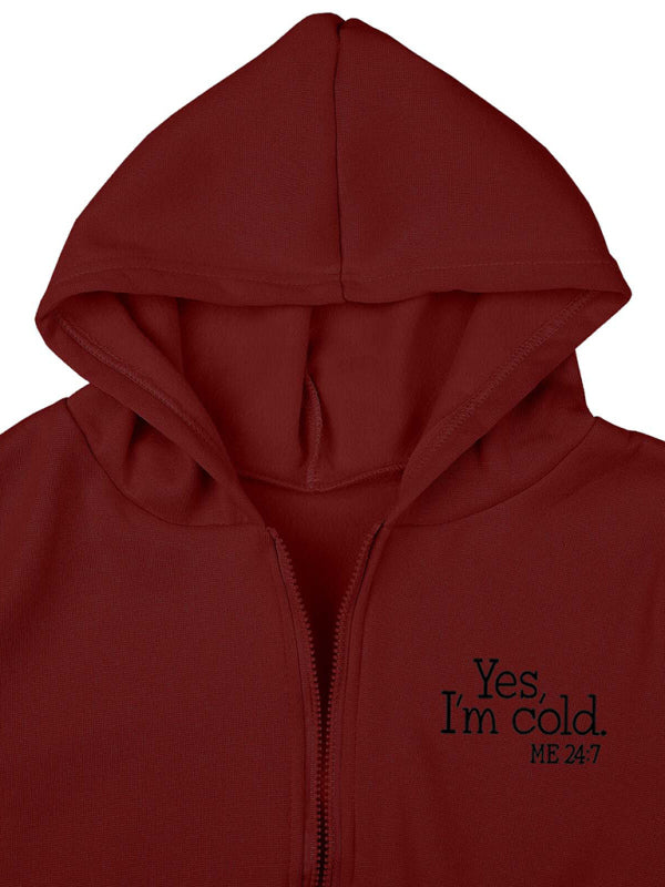 Women’s Fashion Casual Slogan Tracksuit Set
