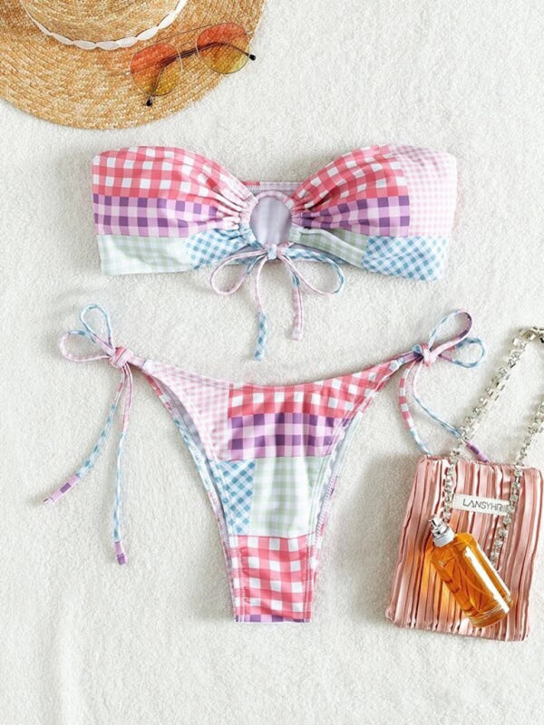 Lace Up Fresh Split Swimsuit