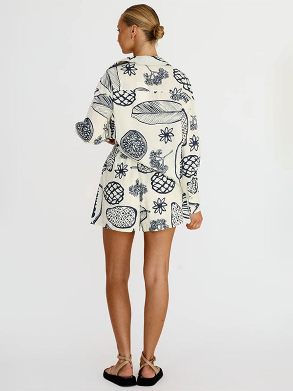 Chic Printed Two-Piece Outfit