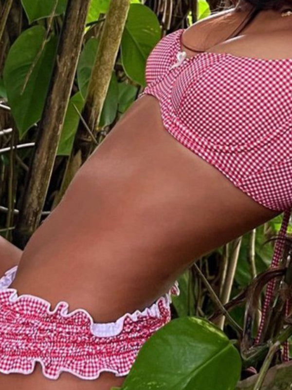 Chic Plaid Bikini