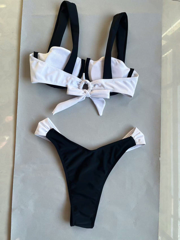 Black And White Two Piece Bikini