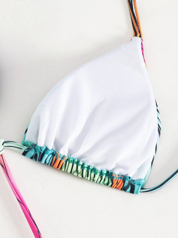 Gradient Hollow Fringed One Piece Swimsuit