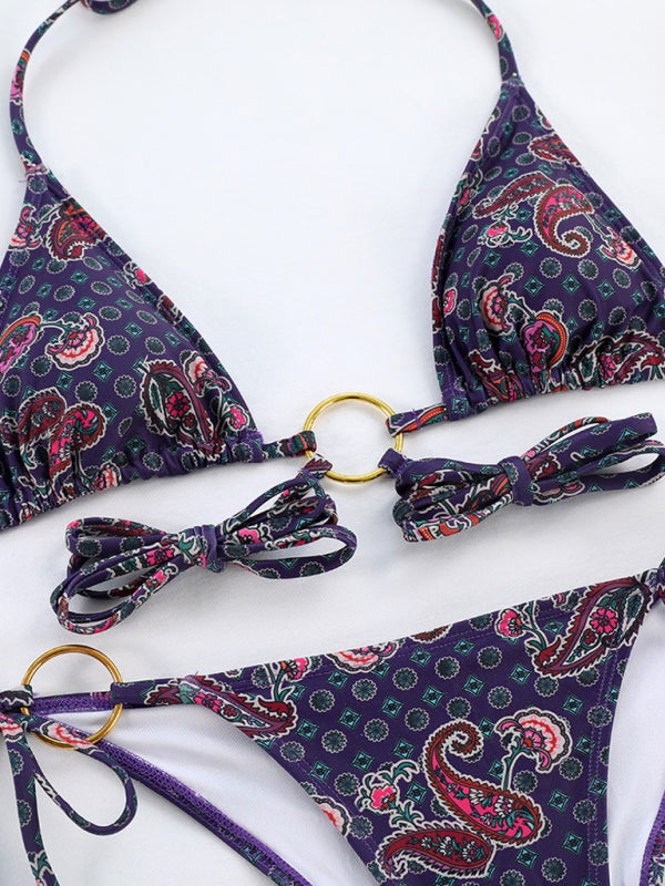 Sexy  Bikini With Three Ring Strappy