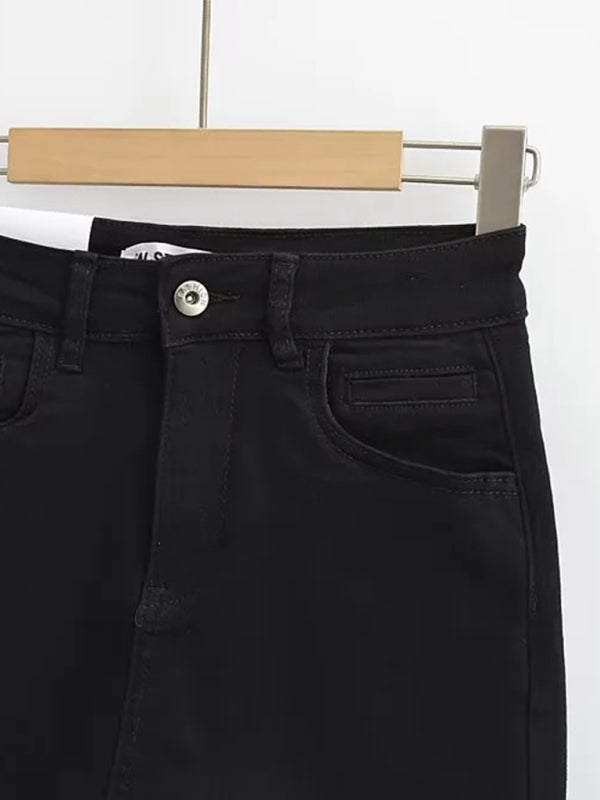 Light Blue A Line Skirt