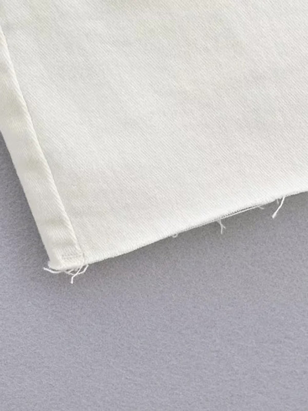 Light Blue A Line Skirt