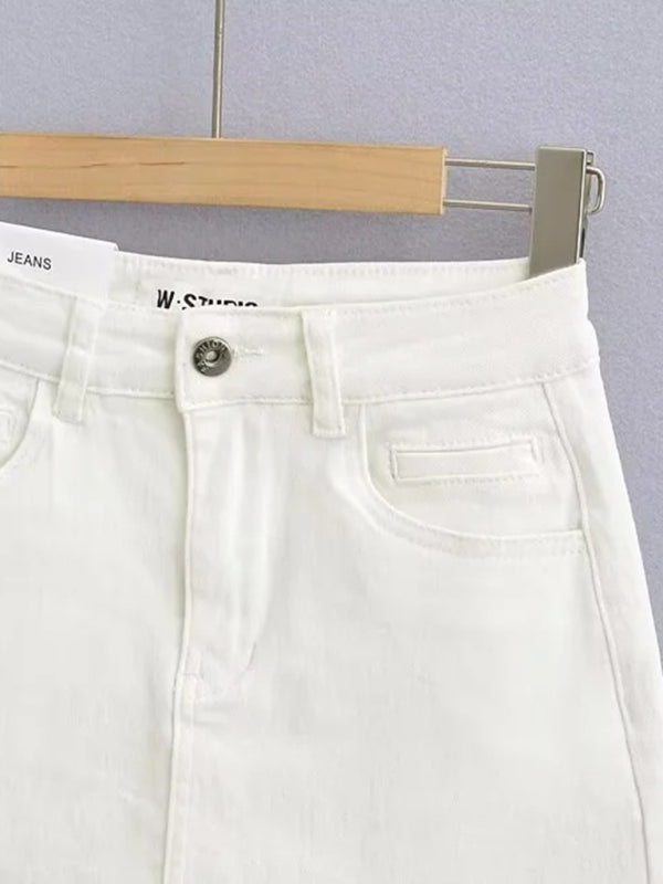 Light Blue A Line Skirt