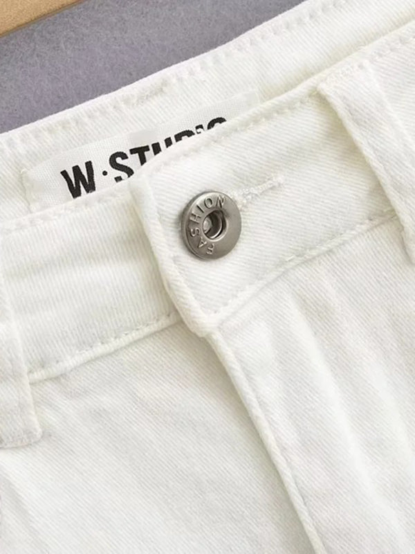 Light Blue A Line Skirt