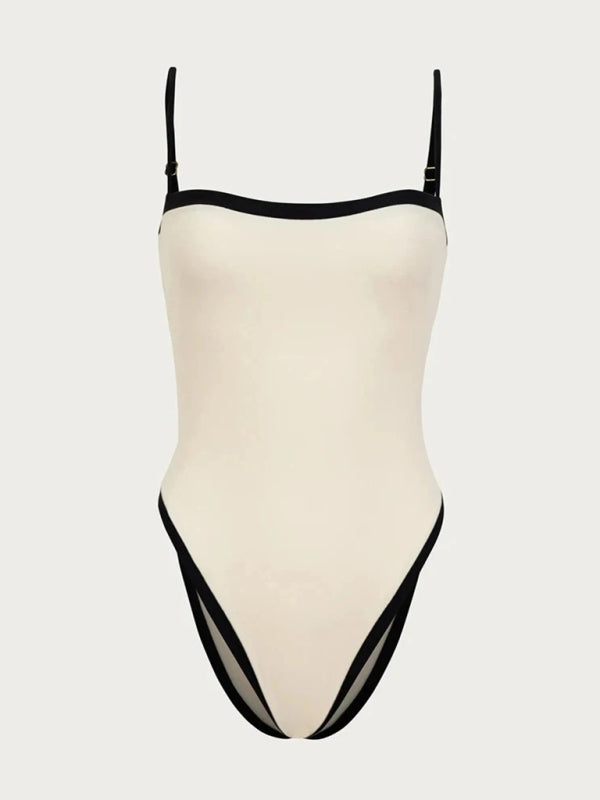 Chic Contrast Bikini Style