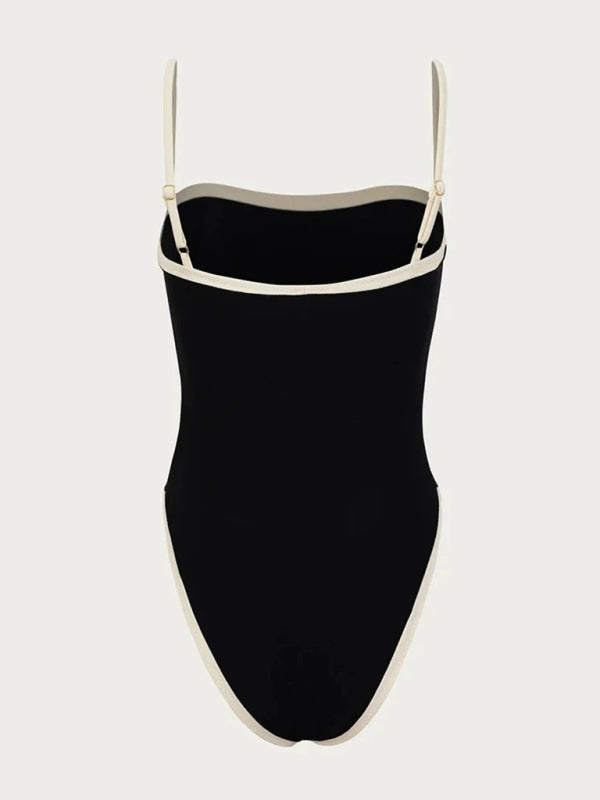 Chic Contrast Bikini Style