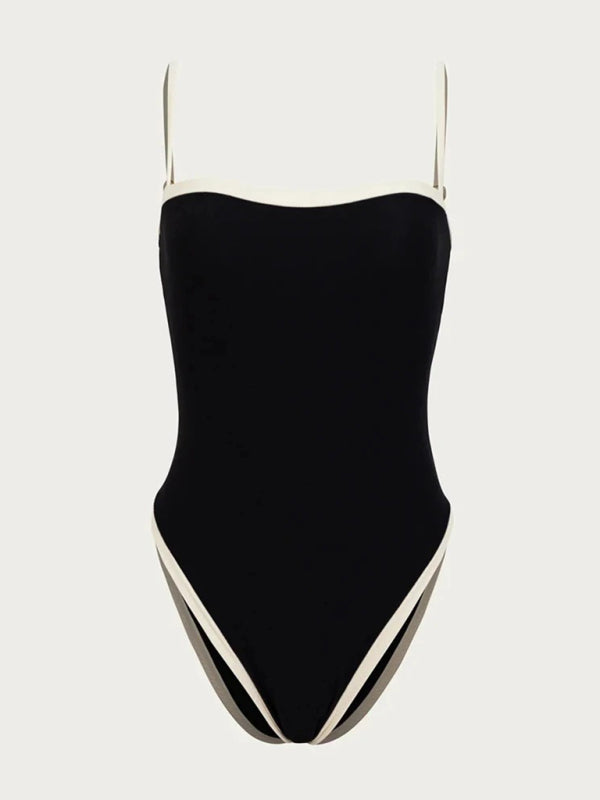 Chic Contrast Bikini Style