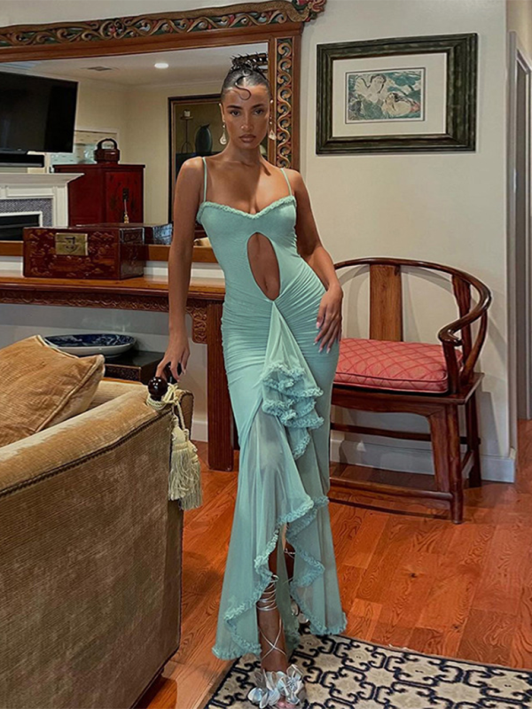 Hollow Suspender Dress