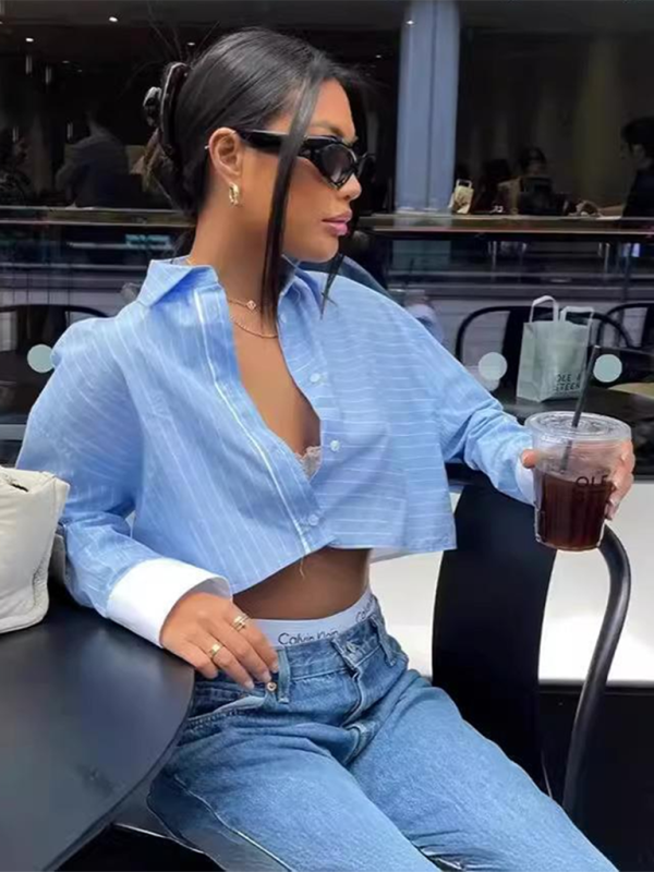 Chic Striped Two-Piece Outfit