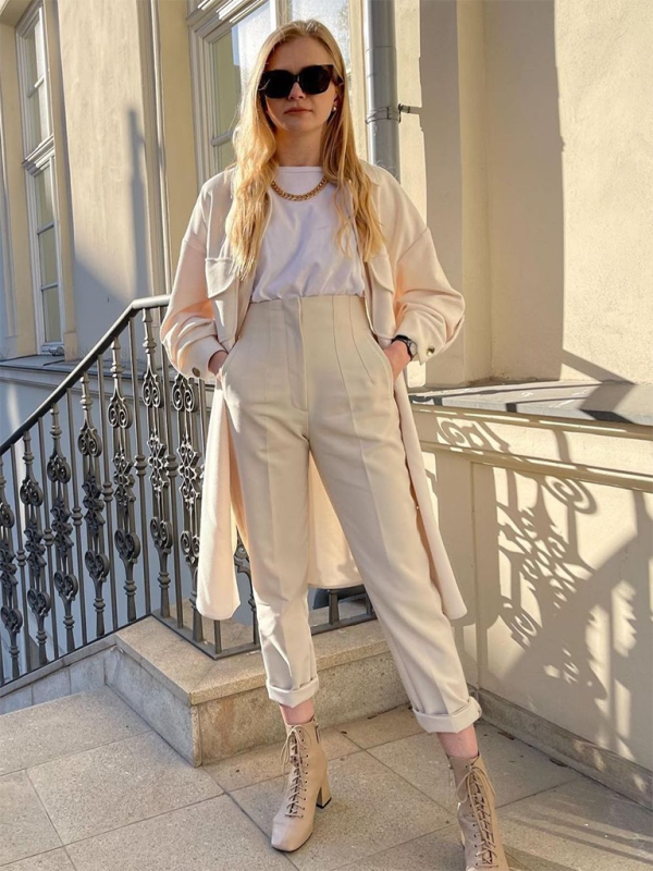 High Waist Trousers Pants