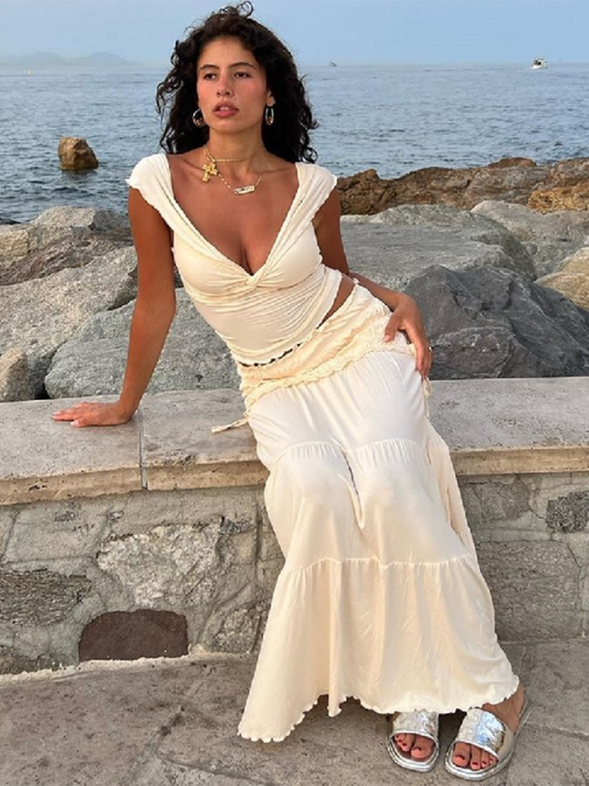 Chic Cropped Vest Two-Piece Outfit